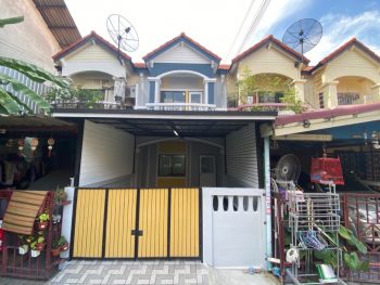 ขายทาวน์เฮ้าส์​ทำเลดีมาก โครงการบ้านเทพารักษ์ กม.25​ เฟสใหม่ ติดถนนเทพารักษ์ บางพลี ตกแต่งใหม่ทั้งหลัง