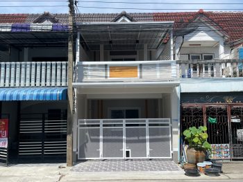 ขายทาวน์เฮ้าส์ ถนนสุขุมวิท บางปู 59 ซอยวิทยุการบิน ทำเลดี ติดถนนใหญ่ เชื่อมแพรกษา ใกล้นิคมบางปู