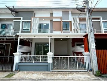 ทาวน์เฮ้าส์ถนนบางนาตราด ใกล้สนามบินสุวรรณภูมิ ผ่อนไม่ถึงหมื่น!! โครงการติดถนนศรีวารี สวยใหม่ สไตล์โมเดิร์น ใกล้ห้าง ทางด่วน รถไฟฟ้า