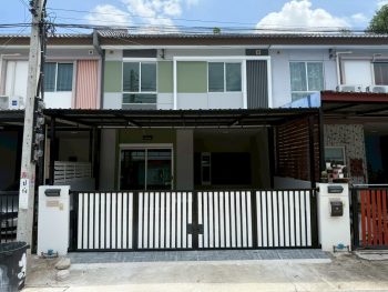 ทาวน์เฮ้าส์ใหม่สไตล์โมเดิร์น พฤกษา 106/2  ติดถนนคลองขุด ตำหรุ เชื่อมถนนสุขุมวิท นิคมบางปู